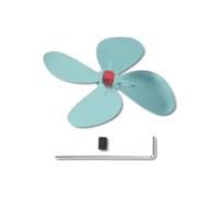 WIHFHGZ Ventilador para Estufa de Leña - Extractor Chimenea, Ventilador Turbina Chimenea, 4 Aspas Aleación Aluminio, Alta Disipación de Calor, Fácil Instalación, Ideal Chimeneas y Hornos