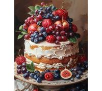 Wihgkin Kits estampados de punto de cruz Pastel 11ct Lona Preimpresa patrón de costura cruzada para costura kits de inicio de bordado para principiantes(40×50cm)