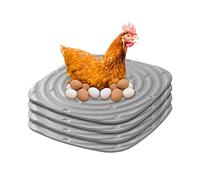 WIHXES Esteras de Cama para Gallinero - Almohadillas de Nido Lavables y Reutilizables para Gallinas Ponedoras | Juego de 4 Insertos de Cama para Cajas de Gallinas para una Anidación Cómoda (Grey)