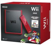Wii Mini - Console, Black/Red Con Mario Kart Wii [Bundle] [Importación Italiana]
