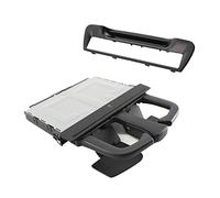 wiianoxd Apoyabrazos trasero portavasos envolvente ajuste conjunto negro para A6/A7 2011-2016 8P0885995B 6PS/4G8863289A 4PK
