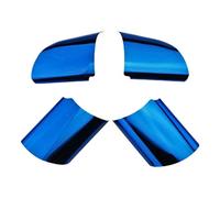 wiianoxd Cubierta decorativa para volante de coche de acero inoxidable para Focus 2 MK2 2005-2011, accesorios, azul