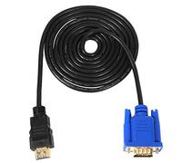 wiianoxd Nicfaky Convertidor a Vga Hdtv Macho a Vga Hd-15 Macho 15 Adaptador Cable 6ft 1.8m 1080p