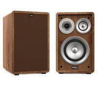 Wiibo Vintage 6 Nogal Altavoces Estantería 3 Vías 100W Pareja