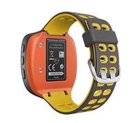 WIIKAI Compatible con Garmin Forerunner 310XT Correas Para Relojes, Correa de Pulsera de Reemplazo.(Amarillo gris cian)