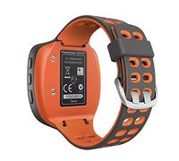 WIIKAI Compatible con Garmin Forerunner 310XT Correas Para Relojes, Correa de Pulsera de Reemplazo.(Naranja gris cian)