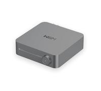 WiiM Amp, ampli Streaming para Altavoces pasivos HDMI ARC, Gris Espacial | Mejora tus altavoces pasivos con streaming Hi-Fi, audio HDMI ARC, RoomFit y control inteligente en un amplificador compacto