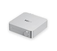 WiiM Amp, ampli Streaming para Altavoces pasivos HDMI ARC, Plata | Mejora tus altavoces pasivos con streaming Hi-Fi, audio HDMI ARC, RoomFit y control inteligente en un amplificador compacto