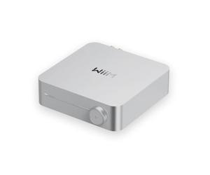 WiiM Amp, ampli Streaming para Altavoces pasivos HDMI ARC, Plata | Mejora tus altavoces pasivos con streaming Hi-Fi, audio HDMI ARC, RoomFit y control inteligente en un amplificador compacto