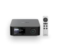 WiiM Amp Ultra con Voice Remote 2 | Amplificador Streaming 100W con DAC ESS ES9039Q2M y Doble Amplificador TI TPA3255 | RoomFit EQ Integrado y Pantalla Táctil | Entradas HDMI ARC, Óptica y RCA | Gris