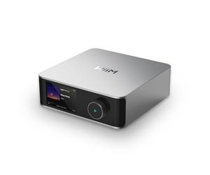 WiiM Ultra Music Streamer, Preamplificador Digital, Pantalla táctil 3,5", Compatible con Google Cast, Alexa, Reproduce Spotify, Amazon Music, Tidal, HDMI ARC, Entrada Phono, Salida Auriculares, Plata