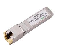Wiitek Módulos de Cobre 10G SFP+ a RJ45, 1.25G/2.5G/5G/10GBase-T Ethernet Cobre a SFP+ Transceptor Compatible con DELL Force 10 y Otros GP-10GSFP-T (Cat 6a/7 o Mejor, 30 Metros)