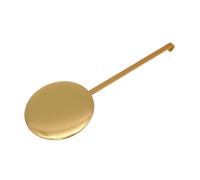 WIIYENA 1 reloj de pared de metal con péndulo dorado con movimiento oscilante de 3.5 x 0.2 pulgadas, reloj de pared de cuarzo personalizado, accesorios de péndulo, decoración del hogar