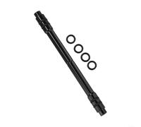 WIIYENA Adaptador de conversión de eje pasante de bicicleta a cubo de liberación rápida de 12 mm a 9 mm 142 mm para aleación de aluminio con anillos de goma que absorben los golpes (negro)