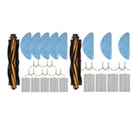 WIIYENA Compatible con Aeno ARC0002S ARC0003S Kit de piezas de robot aspirador con cepillo de rodillo principal, cepillos laterales, filtros y paños de fregona