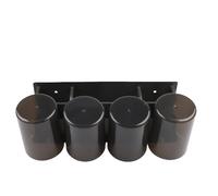 WIIYENA Estante para cepillos de dientes, exprimidor automático de pasta de dientes, estante de baño, montaje en pared, piezas de mejora del hogar, 4