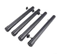 WIIYENA Extensores de patas de mesa para mesas plegables, paquete de 4 extensiones de altura ajustable para patas dobladas y rectas con patas de goma antideslizantes