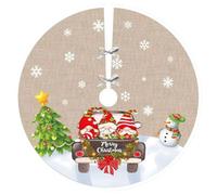 WIIYENA Falda para árbol de Navidad de 90 cm, base redonda, alfombrilla de tela suave para árboles de Navidad reales o artificiales, decoración de fiestas