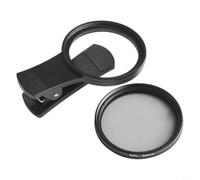 WIIYENA Filtro Cpl de 52 mm con clip para teléfonos móviles, lente polarizadora para una mejor calidad fotográfica, ligero y portátil, funciona con iPhone, Samsung, Xiaomi