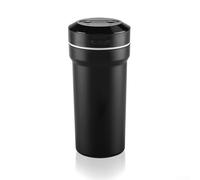 WIIYENA Humidificador de coche de doble pulverización de 300 ml con carga USB-C, salida de niebla de ritmo musical y luces LED ambientales para comodidad de viaje