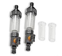 WIIYENA Juego de filtros de agua, filtro de agua de supervivencia con bomba de mano con flujo ajustable para senderismo, viajes