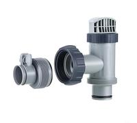 WIIYENA Juego de válvula de émbolo de tanque y adaptadores de manguera tipo B para Intex, conector de manguera de piscina de repuesto de 1.5 a 1.25 pulgadas y válvula de émbolo de piscina para bombas