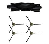 WIIYENA Kit de accesorios para aspiradora robot para Lefant U180 M2 Plus M1 para N3 LS1 para OKP K8 para K7 Reemplazo de aspiradora con 1 cepillo principal 4 cepillos laterales