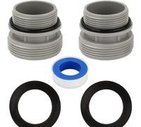 WIIYENA Kit de conversión 4560, adaptador de salida de entrada de 40 mm a 1 1/2 pulgadas para piscinas Intex, conector de manguera de bomba de filtro de piscina, parte de piscinas sobre el suelo