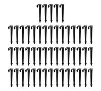 WIIYENA Paquete de 50 estacas de tierra tipo C Dn16 para tubo de riego por goteo de tubo de polietileno, color negro