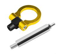 WIIYENA Para Chevrolet Camaro 2016 en adelante de aluminio parachoques delantero gancho de remolque decorativo para rendimiento de remolque elegante (dorado)