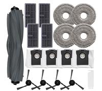 WIIYENA - Recambios para aspiradora robot MOVA P50 Pro para Ultra Vacuum incluye 1 cepillo principal, 4 filtros, 4 fregonas, 4 bolsas de polvo, 4 cepillos laterales, 1 cepillo de limpieza