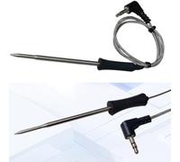 WIIYENA Sensor de temperatura de alimentos de acero inoxidable 304 para parrilla de barbacoa, compatible con modelos HY-TB101, HY-508, HY-A097, HY-A161, rango de -20 °C a 250 °C