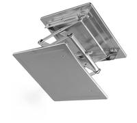 WIIYENA Soporte de plataforma de elevación manual de laboratorio, 200 x 200 mm, acero inoxidable, altura ajustable de 85-280 mm para experimentos de física, química y biología