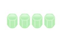 WIIYENA Válvula de neumático fluorescente y motocicletas que brillan en la oscuridad, tornillos, paquete de 4, ABS