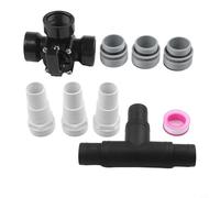 WIIYENA Válvula desviadora de tres vías de 1.5 pulgadas para conexión de bomba de filtro de piscina, incluye adaptador 4560, abrazaderas, juntas tóricas, para mangueras de 1.25 a 1.5 pulgadas