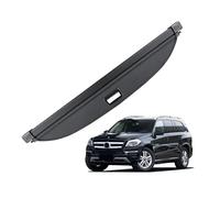 WIJHJET Cubierta Carga Maletero Trasero Estante Cortina para Benz GL X166 2013 2014 2015 2016 Cubierta Carga Retráctil para Maletero Impermeable Color Negro Parasol(Canvas)