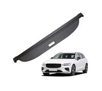 WIJHJET Cubierta Carga Maletero Trasero Estante Cortina para Volvo para V60 2018-2023: Cubierta Retráctil para Maletero, Portaequipajes, Visor Anti-Espionaje. Privacidad.(Fibra de Carbon)