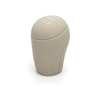 WIJHJET Funda Protectora Antideslizante Silicona Para Pomo Cambio Marchas Coche Para Golf Y Para Jetta Perilla Cambio Marchas(6 speed-beige)