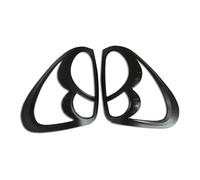 WIJHJET Luz Trasera Accesorios De Cubierta De Luz Trasera Cromada ABS Para Mitsubishi L200, Para Triton 2006-2014, Capó Lámpara Trasera, Piezas De Coche Pilotos Traseros(BLACK 1 Pair)