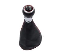 WIJHJET Para Seat Para Ibiza 1996-2001 5/6 Velocidades Palanca Cambios Cubierta Cuero PU Perilla Cambio Marchas(B-6 Speed)