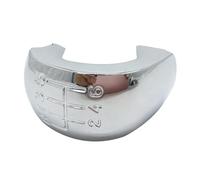 WIJHJET Perilla Cambio Marchas 5/6 Velocidades Emblema Tapa Cubierta Carcasa Para Palanca Cambios Para Octavia MK2 II 04-08 FL 08-11 Perilla Cambio Marchas(Silver-6-Speed)