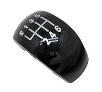 WIJHJET Perilla Cambio Marchas 5/6 Velocidades Emblema Tapa Cubierta Carcasa Para Palanca Cambios Para Octavia MK2 II 04-08 FL 08-11 Perilla Cambio Marchas(Black-6-Speed)