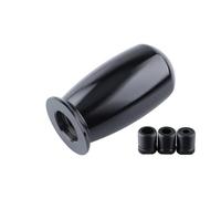 WIJHJET Perilla Cambio Marchas Aluminio Universal Para Carreras Coches 76 Mm Palanca Cambios Manual Con Adaptadores Perilla Cambio Marchas(Negro)