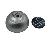 WIJHJET Tapa Pomo Palanca Cambios 5/6 Velocidades Para Fiat Para 500 500C 2007-2011 2012 2013 2014 2015 2016 2017 2018 Perilla Cambio Marchas(5 speed-Silver)