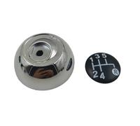 WIJHJET Tapa Pomo Palanca Cambios 5/6 Velocidades Para Fiat Para 500 500C 2007-2011 2012 2013 2014 2015 2016 2017 2018 Perilla Cambio Marchas(5 speed-Chrome)