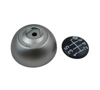 WIJHJET Tapa Pomo Palanca Cambios 5/6 Velocidades Para Fiat Para 500 500C 2007-2011 2012 2013 2014 2015 2016 2017 2018 Perilla Cambio Marchas(6 speed-Silver)