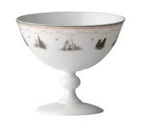 Wik & Walsøe Bol con pie Julemorgen Story Ø13 cm