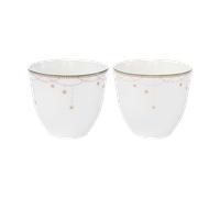 Wik & Walsøe Tazas Julemorgen Girlander 20 cl. 2-pack Blanco