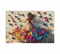 WIKEO Banksy Street Art Cuadros Modernos Chica Animal Colorida Volver Abstracto Mpresiones Decor,ArtíSticas Para Pare Cuadros,DecoracióN SalóN Cocina（azul-70x100cm Sin marco