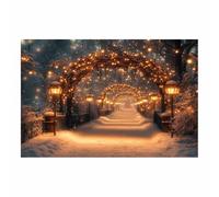 WIKEO vintage cuadros de Navidad Paisaje natural invernal Cuadro Decoracion Modernos Regalos Póster Decoracion Salon Dormitorio Comedor Pasillo Fiesta（Blanco 7-30x40cm Sin marco